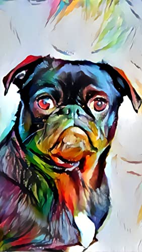 1000 Teile Puzzle für Erwachsene, Hund, Kinder, Familie, Lernspiel, Heimdekoration, Geschenk, 50 x 70 cm von AWYHEZ