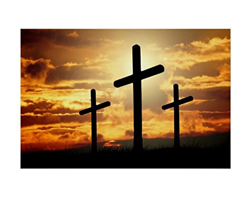 1000 Teile Puzzle für Erwachsene, Kreuz, christliches Kinder- und Familien-Lernspiel, Heimdekoration, Geschenk, 38 x 52 cm von AWYHEZ
