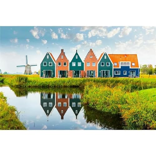 1000-teiliges Puzzle, Stadtlandschaft von Volendam, Stressabbau für Erwachsene, pädagogisches Unterhaltungsgeschenk, 50 x 70 cm 1000-teiliges Puzzle, Stadtlandschaft von Volendam, Stressabbau für Erwachsene, pädagogisches Unterhaltungsgeschenk, 50 x 70 cm von AWYHEZ