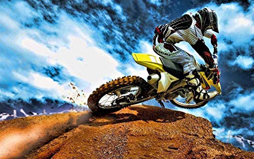 1000-teiliges Puzzle für Erwachsene, Offroad-Motorradrennen, Papierpuzzle, Freizeitspielzeug, pädagogisches Stressabbauspiel, dekoratives Kunstgeschenk, 26 x 38 cm 1000-teiliges Puzzle für Erwachsene, Offroad-Motorradrennen, Papierpuzzle, Freizeitspielzeug, pädagogisches Stressabbauspiel, dekoratives Kunstgeschenk, 26 x 38 cm von AWYHEZ