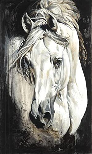 1000-teiliges Puzzle für Erwachsene, Tier, Pferd, Bild, Lernspielzeug, intellektuelles Spiel, Geschenk für Jungen, DIY, Familienunterhaltungsspielzeug, 38 x 26 cm von AWYHEZ
