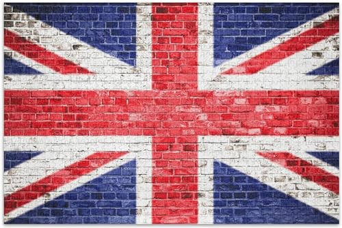 1000-teiliges Puzzle für Erwachsene, britische Flagge an der Wand, Lernspiele, Heimdekoration, 50 x 70 cm 1000-teiliges Puzzle für Erwachsene, britische Flagge an der Wand, Lernspiele, Heimdekoration, 50 x 70 cm von AWYHEZ