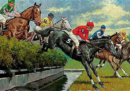 2000-teiliges Papierpuzzle, Pferderennen, Verfolgungsjagd, lustiges Spielzeug, personalisiertes Lernpuzzle, tragbares Dekompressionspuzzle, 70 x 100 cm von AWYHEZ