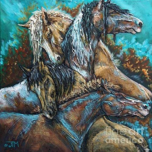 2000-teiliges Puzzle, Lernpuzzle Pferd, Tierpferd, interaktives Familienspiel, Puzzle-Set zur Denksportaufgabe 100 x 70 cm von AWYHEZ