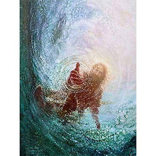 2000-teiliges Puzzle für Erwachsene und Jugendliche – Mann greift ins Wasser, Puzzle, 70 x 100 cm von AWYHEZ