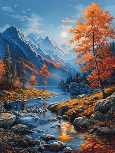 Adult Jigsaw Puzzle, 1000 Pieces, Educational Game, Challenge Toy Autumn Scenery Home Decor 50x70cm Adult Jigsaw Puzzle, 1000 Pieces, Educational Game, Challenge Toy Autumn Scenery Home Decor 50x70cm von AWYHEZ