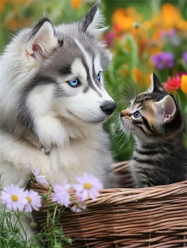 Adult Jigsaw Puzzle, 1000 Pieces, Educational Game, Challenge Toy Cat Dog Home Decor 50x70cm Adult Jigsaw Puzzle, 1000 Pieces, Educational Game, Challenge Toy Cat Dog Home Decor 50x70cm von AWYHEZ