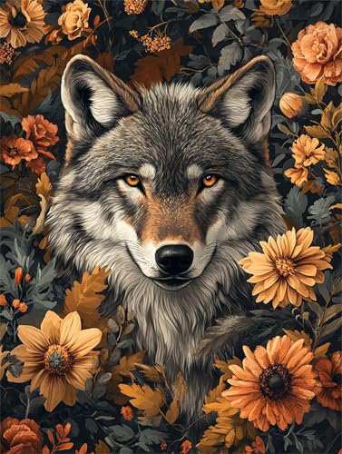 Adult Jigsaw Puzzle, 1000 Pieces, Educational Game, Challenge Toy Flower Wolf Home Decor 50x70cm Adult Jigsaw Puzzle, 1000 Pieces, Educational Game, Challenge Toy Flower Wolf Home Decor 50x70cm von AWYHEZ