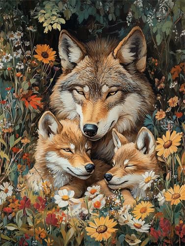 Adult Jigsaw Puzzle, 2000 Pieces, Educational Game, Challenge Toy Wolf Flower Home Decor 70x100cm Adult Jigsaw Puzzle, 2000 Pieces, Educational Game, Challenge Toy Wolf Flower Home Decor 70x100cm von AWYHEZ
