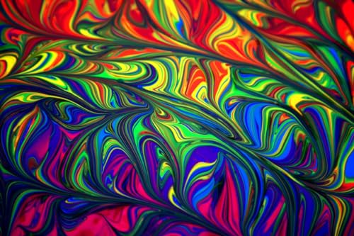 Buntes dekoratives Gemälde - 2000-teiliges Papierpuzzle - Lernspiel für die Heimdekoration 70 x 100 cm von AWYHEZ