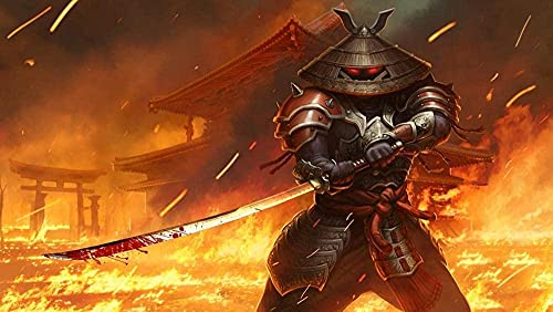Fire Wars Warrior 2000-teilige Puzzles für Erwachsene Unterhaltungspuzzles Intellektuelles Dekompressionsspielzeug 3D-Druck HD-Spielzeug DIY70x100cm von AWYHEZ