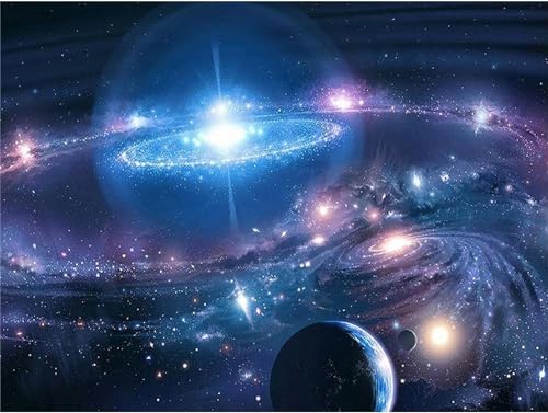 Galaxie im Universum - 2000-teiliges Papierpuzzle - Puzzlespiel für die ganze Familie 70 x 100 cm von AWYHEZ