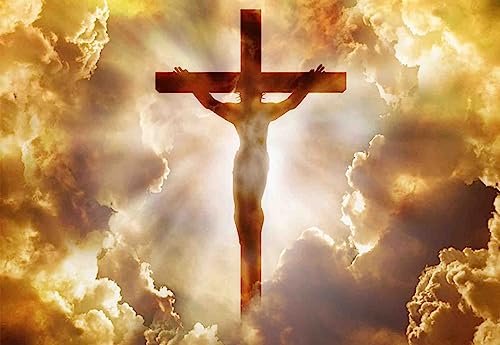 Jesuskreuz – Papierpuzzle, 1 Stück – tolles Geschenk für Erwachsene und Kinder, 50 x 70 cm von AWYHEZ