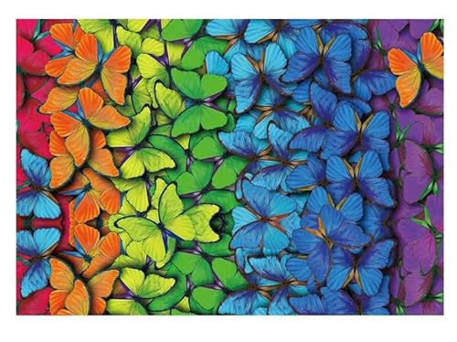 Papierpuzzle für Erwachsene 1000 Teile Berühmte Gemäldeserie Schmetterling Lernen Bildung Bastelspielzeug Geschenke50X70CM von AWYHEZ