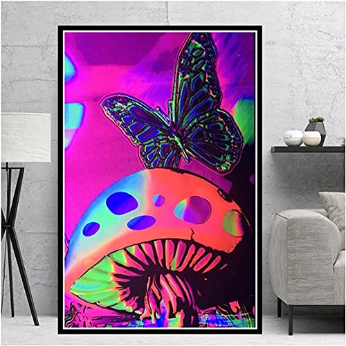 Puzzle 1000 Teile, Psychedelic Vision Mushroom Poster, Psychedelic Magic Wall Art, Papierspielzeug, Stressabbauspiel für Erwachsene, 50 x 70 cm Puzzle 1000 Teile, Psychedelic Vision Mushroom Poster, Psychedelic Magic Wall Art, Papierspielzeug, Stressabbauspiel für Erwachsene, 50 x 70 cm von AWYHEZ