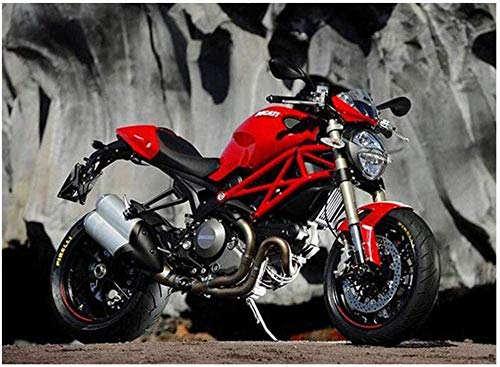 Puzzle 1000 Teile, für Kinder und Erwachsene, großes Puzzle, Spielzeug, kreatives Geschenk, Dekompression, DIY-Herausforderung, Kunstbild, Motorrad, 50 x 70 cm von AWYHEZ