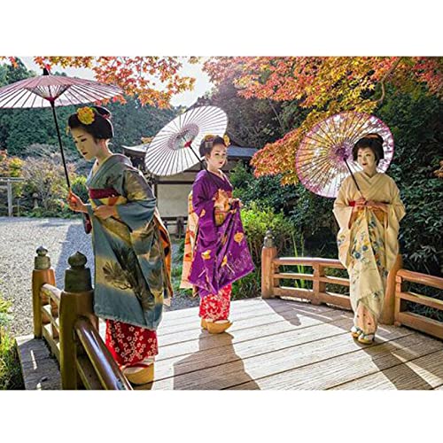 Puzzle 1000 Teile Japanische Frauen-Handarbeit Heimdekoration Pädagogische Intelligenz Stressabbau Spielzeug Lustiges Familienspiel Kinder Erwachsene Herausforderndes Puzzle Geschenk 26X38CM von AWYHEZ