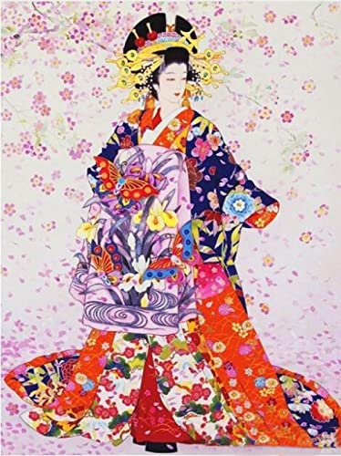 Puzzle 1000 Teile Japanische Frauen Heimdekoration Pädagogische Intelligenz Stressabbau Spielzeug Lustiges Familienspiel Kinder Erwachsene Herausforderndes Puzzle Geschenk38X52CM von AWYHEZ