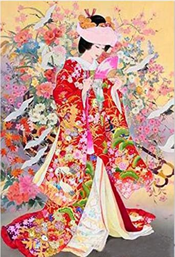 Puzzle 1000 Teile Japanische Frauen Heimdekoration Pädagogische Intelligenz Stressabbau Spielzeug Lustiges Familienspiel Kinder Erwachsene Herausforderndes Puzzle Geschenk50X70CM von AWYHEZ