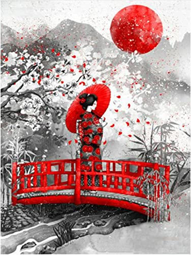 Puzzle 1000 Teile Japanische Frauen Heimdekoration Pädagogische Intelligenz Stressabbau Spielzeug Lustiges Familienspiel Kinder Erwachsene Herausforderndes Puzzle Geschenk50X70CM von AWYHEZ