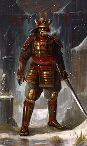 Puzzle 1000 Teile Japanische Samurai-Dekoration Heimunterricht Intellektuelles Stressabbau-Spielzeug Lustiges Familienspiel Kinder Erwachsene Herausforderndes Puzzle-Geschenk 50X70CM von AWYHEZ