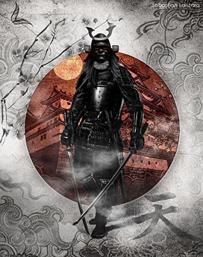 Puzzle 1000 Teile Japanischer Samurai Wohnzimmer Haus Wanddekoration Pädagogische Intelligenz Stressabbau Spielzeug Lustiges Familienspiel Kinder Erwachsene Herausforderndes Puzzle Geschenk50X70CM von AWYHEZ