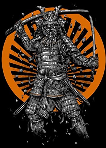 Puzzle 1000 Teile Japanisches Samurai-Wandkunst-Poster Pädagogisches Intelligenz-Spielzeug zum Stressabbau Lustiges Familienspiel Kinder Erwachsene Herausforderndes Puzzle-Geschenk 50X70CM von AWYHEZ