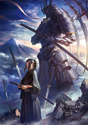 Puzzle 1000 Teile Japanisches Samurai-Wandkunst-Poster Pädagogisches Intelligenz-Spielzeug zum Stressabbau Lustiges Familienspiel Kinder Erwachsene Herausforderndes Puzzle-Geschenk 50X70CM von AWYHEZ
