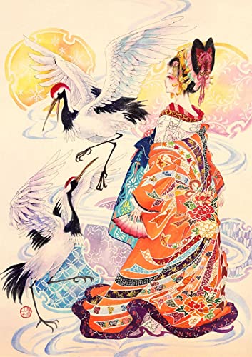 Puzzle 2000 Teile, japanische Geisha-Form, Damen, Heimdekoration, pädagogisches Spielzeug zum Stressabbau, lustiges Familienspiel, Kinder, Erwachsene, anspruchsvolles Puzzle, Geschenk, 70 x 100 cm Puzzle 2000 Teile, japanische Geisha-Form, Damen, Heimdekoration, pädagogisches Spielzeug zum Stressabbau, lustiges Familienspiel, Kinder, Erwachsene, anspruchsvolles Puzzle, Geschenk, 70 x 100 cm von AWYHEZ