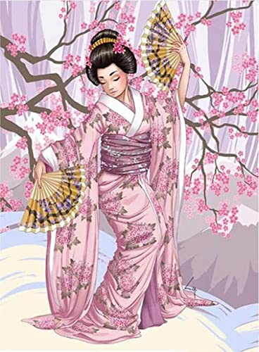 Puzzle 2000 Teile Japanische Frauen Heimdekoration Pädagogische Intelligenz Stressabbau Spielzeug Lustiges Familienspiel Kinder Erwachsene Herausforderndes Puzzle Geschenk70X100CM von AWYHEZ