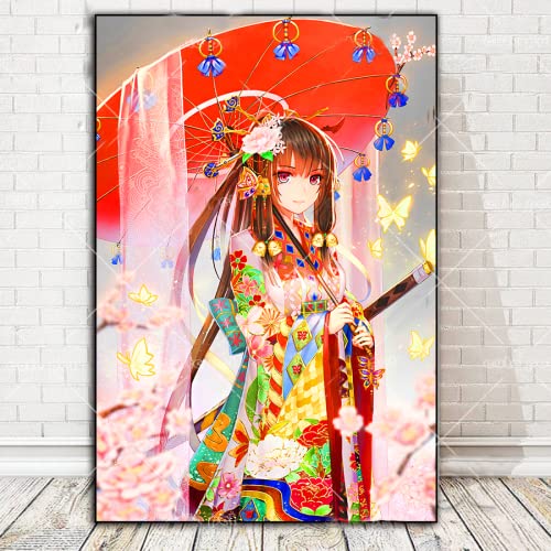 Puzzle 2000 Teile Japanische Geisha Wohnkultur Pädagogisches Intelligenz Stressabbau Spielzeug Lustiges Familienspiel Kinder Erwachsene Herausforderndes Puzzle Geschenk 70X100CM von AWYHEZ
