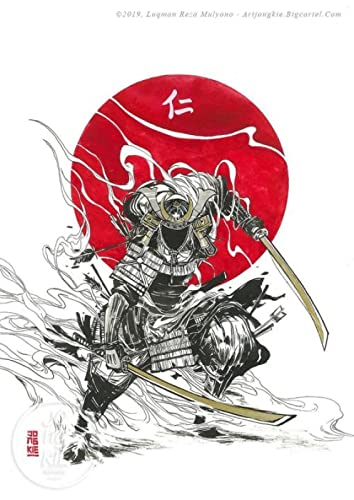 Puzzle 2000 Teile Japanische Samurai-Dekoration Heimunterricht Intellektuelles Stressabbau-Spielzeug Lustiges Familienspiel Kinder Erwachsene Herausforderndes Puzzle-Geschenk 70X100CM von AWYHEZ