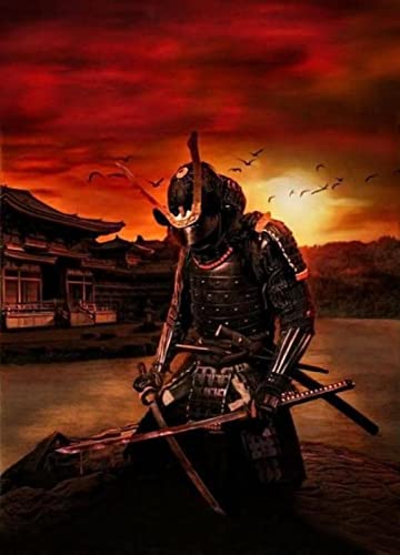 Puzzle 2000 Teile Japanische Samurai-Dekoration Heimunterricht Intellektuelles Stressabbau-Spielzeug Lustiges Familienspiel Kinder Erwachsene Herausforderndes Puzzle-Geschenk 70X100CM von AWYHEZ