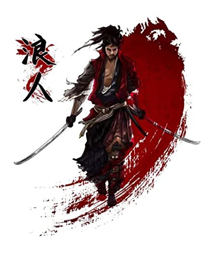 Puzzle 2000 Teile Japanische Samurai-Dekoration Heimunterricht Intellektuelles Stressabbau-Spielzeug Lustiges Familienspiel Kinder Erwachsene Herausforderndes Puzzle-Geschenk 70X100CM von AWYHEZ