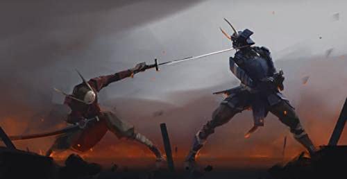 Puzzle 2000 Teile Japanischer Samurai Pädagogisches Intelligenzspielzeug Stressabbau Lustiges Familienspiel Kinder Erwachsene Herausforderndes Puzzle Geschenk70X100CM von AWYHEZ
