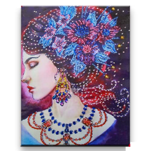 Puzzle 2000 Teile Japanisches Geisha-Mädchen Kunsterziehung Intelligenz Stressabbau Spielzeug Spaß Familienspiel Kinder Erwachsene Herausforderndes Puzzle Geschenk 70X100CM von AWYHEZ