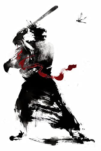 Puzzle 2000 Teile Samurai-Krieger Künstler Wohnkultur Pädagogisches Intellektuelles Stressabbau-Spielzeug Lustiges Familienspiel Kinder Erwachsene Herausforderndes Puzzle Geschenk 70X100CM von AWYHEZ