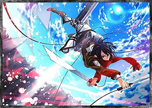 Puzzle für Erwachsene, 1000 Teile, Anime Attack on Titan, Kinderpuzzle, Lernspielzeug, Denkspiel, Geschenk, Teenager, DIY, Familienunterhaltung, 50 x 70 cm Puzzle für Erwachsene, 1000 Teile, Anime Attack on Titan, Kinderpuzzle, Lernspielzeug, Denkspiel, Geschenk, Teenager, DIY, Familienunterhaltung, 50 x 70 cm von AWYHEZ