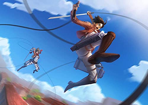 Puzzle für Erwachsene, 1000 Teile, Anime Attack on Titan, Kinderpuzzle, Lernspielzeug, Denkspiel, Geschenk, Teenager, DIY, Familienunterhaltung, 50 x 70 cm Puzzle für Erwachsene, 1000 Teile, Anime Attack on Titan, Kinderpuzzle, Lernspielzeug, Denkspiel, Geschenk, Teenager, DIY, Familienunterhaltung, 50 x 70 cm von AWYHEZ