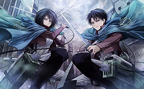 Puzzle für Erwachsene, 1000 Teile, Anime Attack on Titan, pädagogisches Spielzeug zum Stressabbau, lustiges Familienspiel, Kinder und Erwachsene, 50 x 70 cm Puzzle für Erwachsene, 1000 Teile, Anime Attack on Titan, pädagogisches Spielzeug zum Stressabbau, lustiges Familienspiel, Kinder und Erwachsene, 50 x 70 cm von AWYHEZ