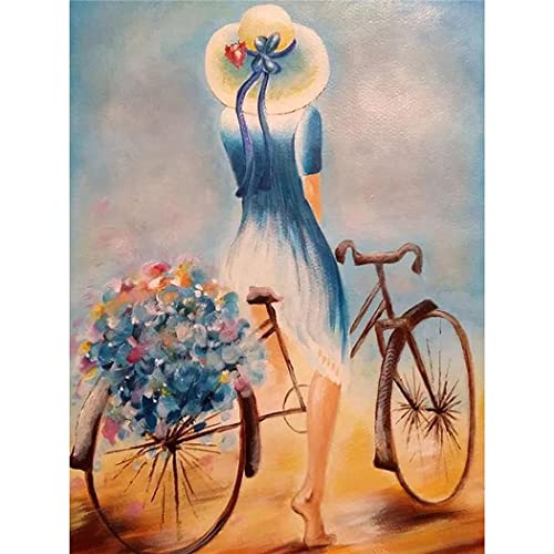 Puzzle für Erwachsene, 1000 Teile, Lernspiel, Herausforderung, Spielzeug, Fahrrad, Damenhut, Fahrradblume, Gesamtporträt, Heimdekoration, 38 x 52 cm Puzzle für Erwachsene, 1000 Teile, Lernspiel, Herausforderung, Spielzeug, Fahrrad, Damenhut, Fahrradblume, Gesamtporträt, Heimdekoration, 38 x 52 cm von AWYHEZ