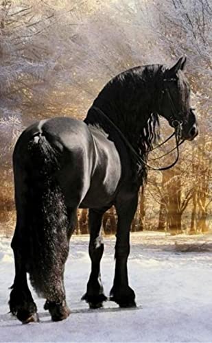Puzzle für Erwachsene, 1000 Teile, Pferd, Tier, Basteln, Lernspielzeug, intellektuelles Spiel, Geschenk, 26 x 38 cm von AWYHEZ