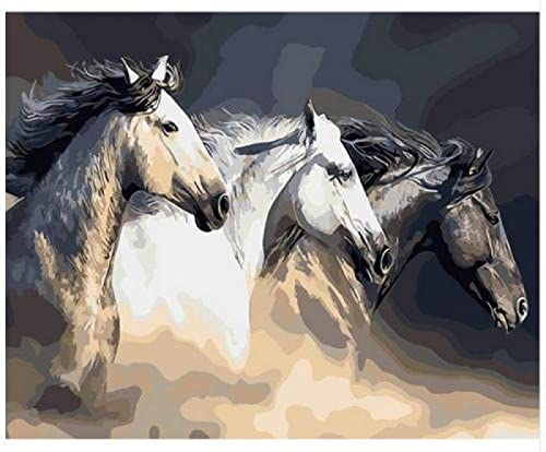 Puzzle für Erwachsene, 1000 Teile, Pferd, Tier, Basteln, Lernspielzeug, intellektuelles Spiel, Geschenk, 38 x 52 cm von AWYHEZ
