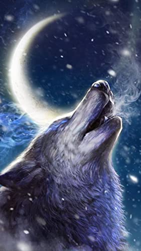 Puzzle für Erwachsene, 1000 Teile, Schneewolf-Set, Kunst, Wanddekoration, Lernspielzeug, intellektuelles Spiel, Geschenk, 38 x 52 cm von AWYHEZ