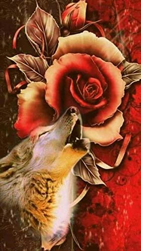 Puzzle für Erwachsene, 1000 Teile, Wolf, Tier, Basteln, Lernspielzeug, intellektuelles Spiel, Geschenk, 38 x 52 cm von AWYHEZ