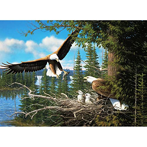 Puzzle für Erwachsene, 2000 Teile, Lernspiel, Herausforderung, Spielzeug, Weißkopfseeadler, Heimdekoration, 70 x 100 cm von AWYHEZ