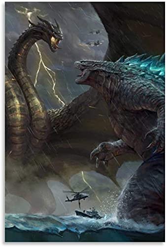 Puzzle für Erwachsene, 2000 Teile, Lernspiel, Herausforderungsspielzeug, Godzilla, König der Monster, Godzilla King Ghidorah, Heimdekoration, 70 x 100 cm Puzzle für Erwachsene, 2000 Teile, Lernspiel, Herausforderungsspielzeug, Godzilla, König der Monster, Godzilla King Ghidorah, Heimdekoration, 70 x 100 cm von AWYHEZ