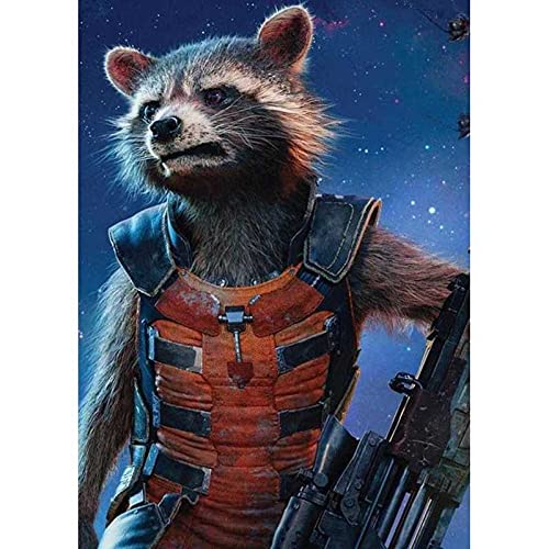 Puzzle für Erwachsene, 2000 Teile, Lernspiel, Herausforderungsspielzeug, Raketenwaschbär, Galaxy Guardians, Waschbär, Perlenmalerei, Heimdekoration, 70 x 100 cm von AWYHEZ