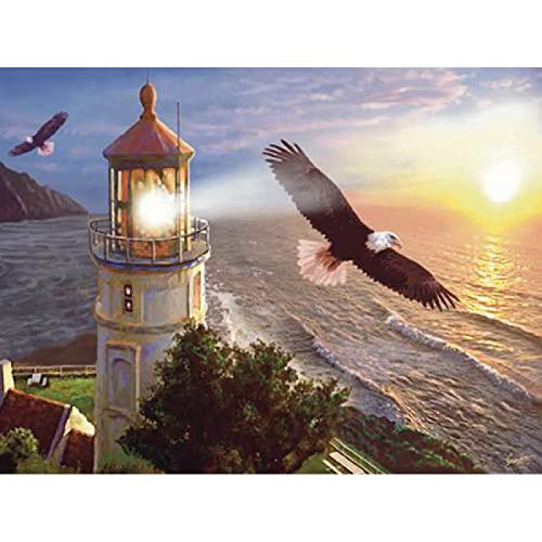 Puzzle für Erwachsene, 2000 Teile, Lernspiel, Herausforderungsspielzeug, Weißkopfseeadler, Nationalschatz, Heimdekoration, 70 x 100 cm von AWYHEZ