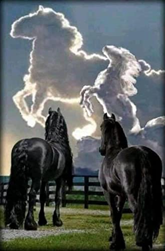 Puzzle für Erwachsene, 2000 Teile, Pferd, Tier, Wanddekoration, Lernspielzeug, Intelligenzspiel, Geschenk, 70 x 100 cm von AWYHEZ